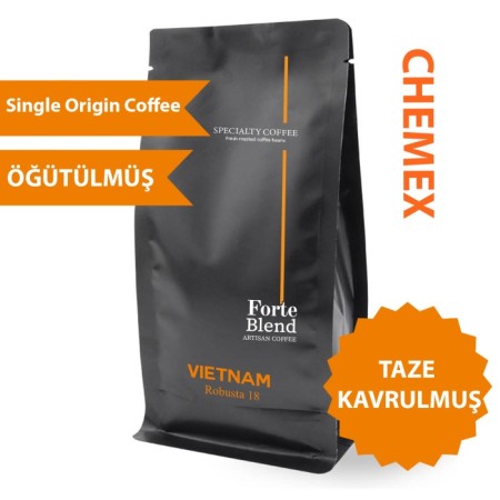 Forte Blend Vietnam Robusta 18 Kahve 250 GR - Chemex için öğütülmüş